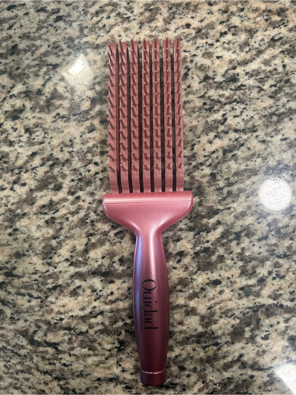 Rose Gold Wide Tooth Hair Pick for Men Grooming